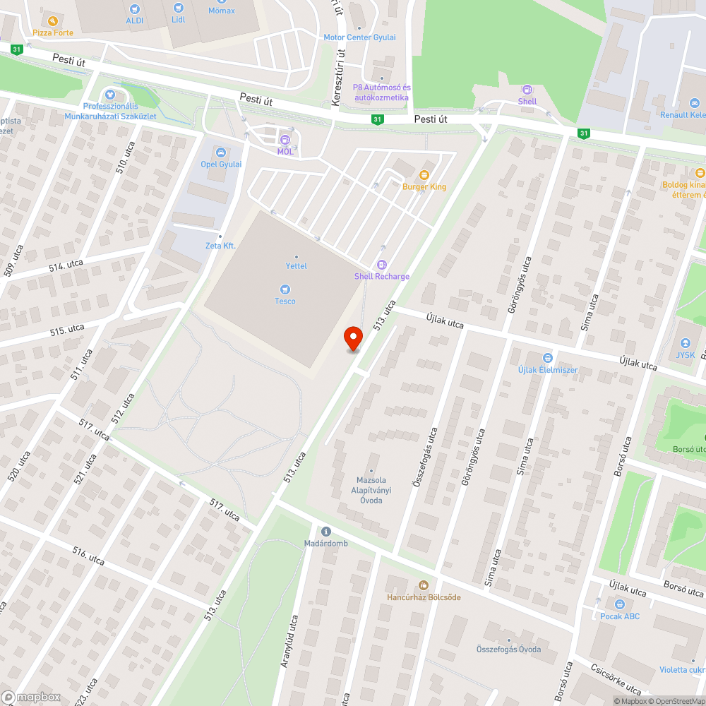 Feketelyuk bejelentés helye