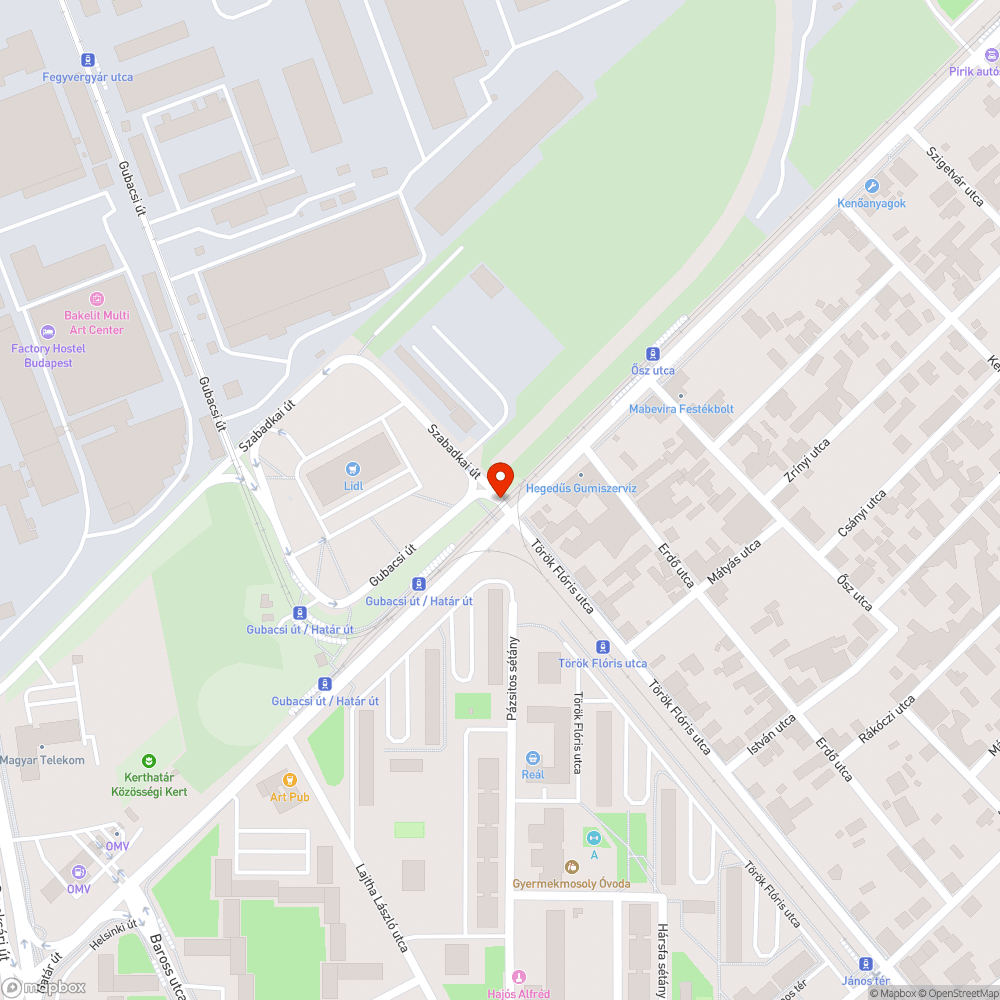 Nagyon zötyögős kereszteződés bejelentés helye