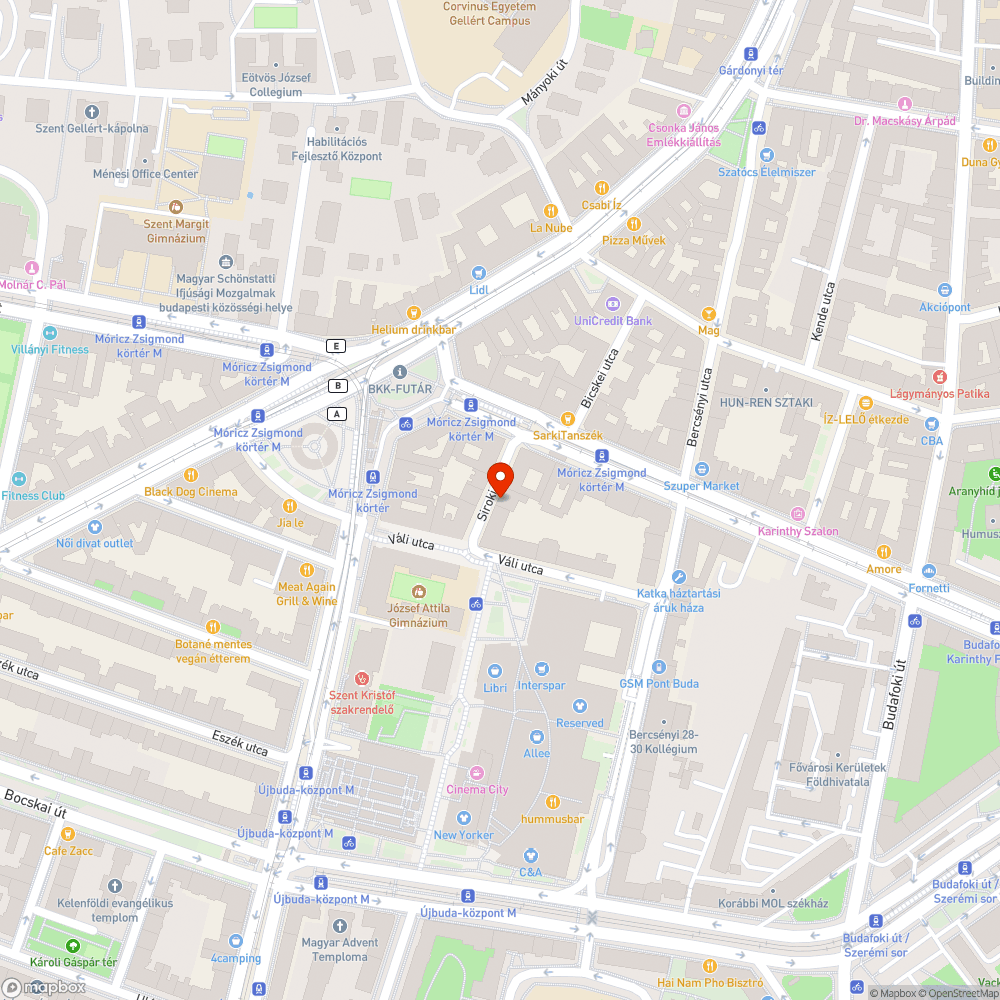 Kátyú a járdán bejelentés helye