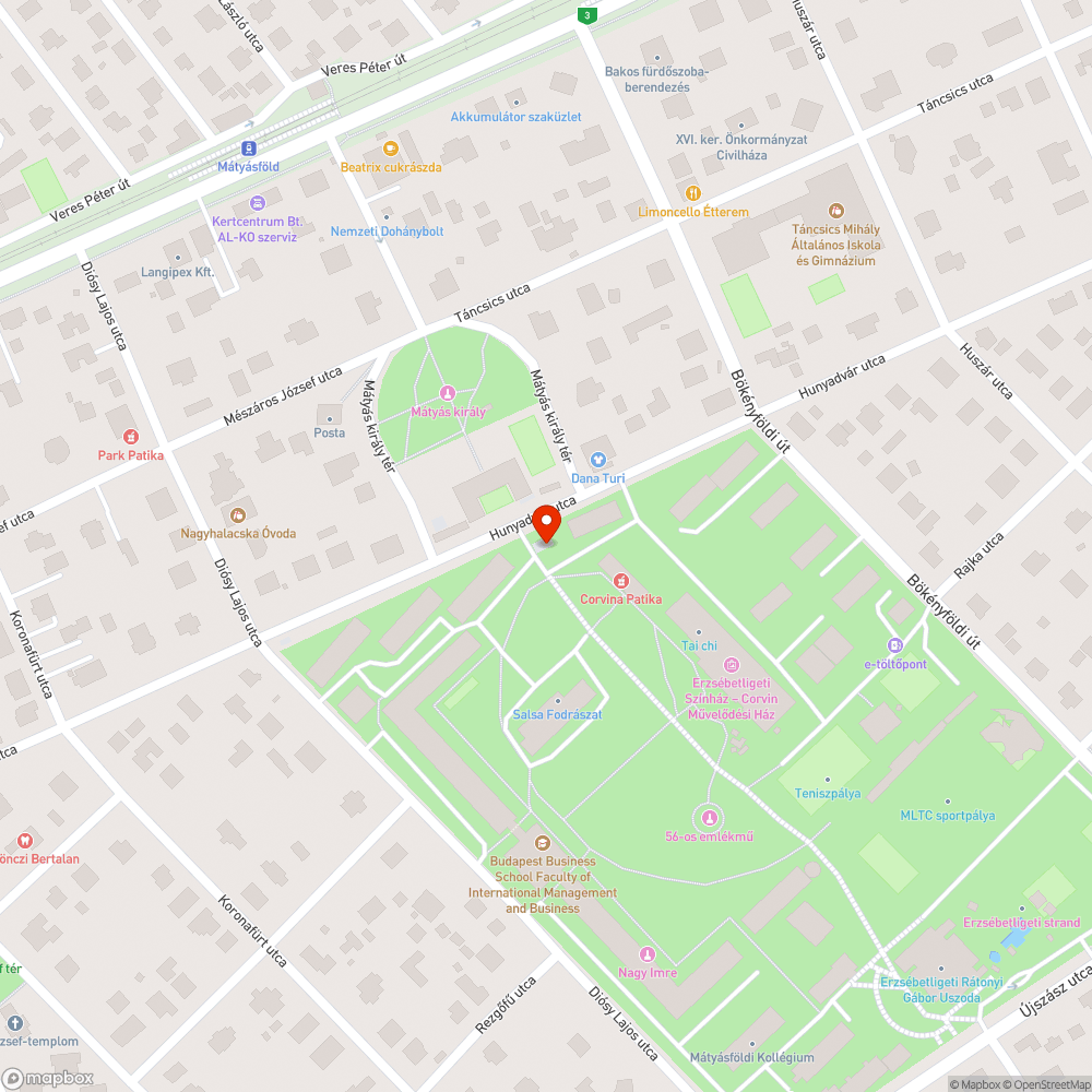 Graffitis épület bejelentés helye