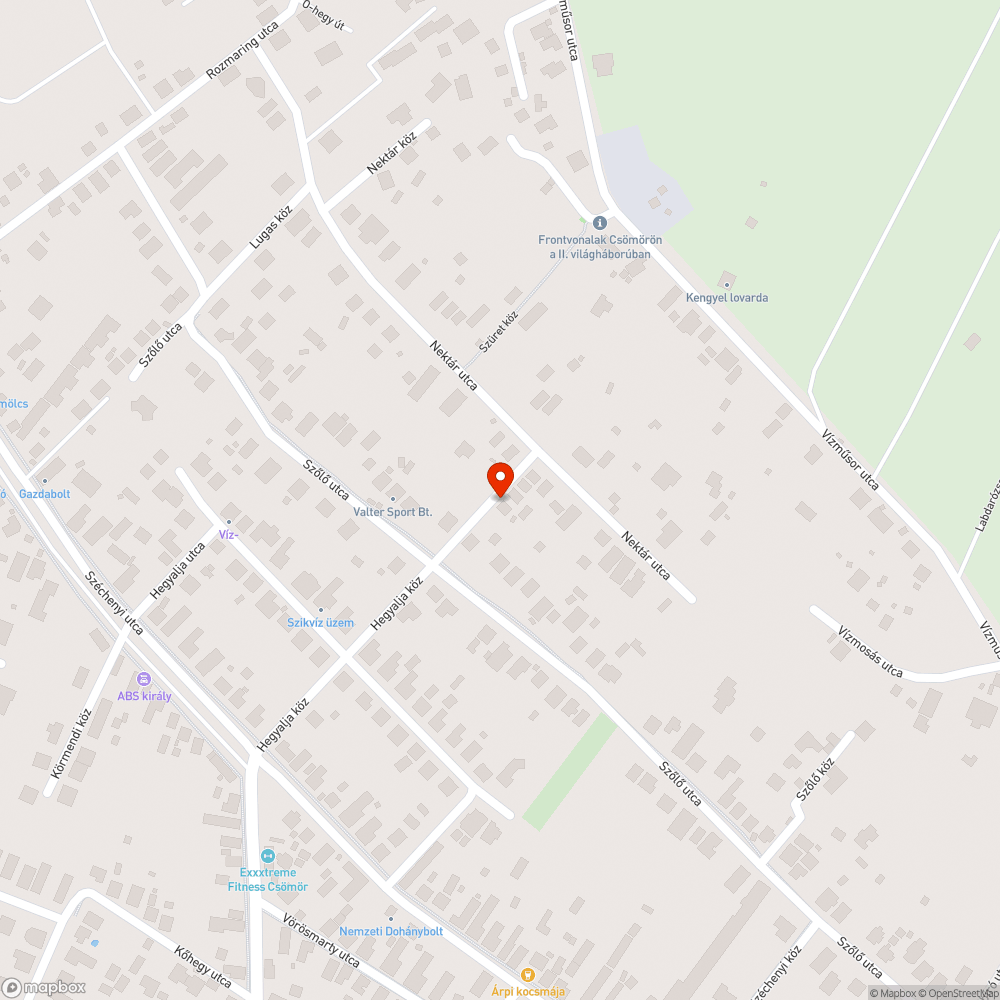 Elduguló csatorna bejelentés helye