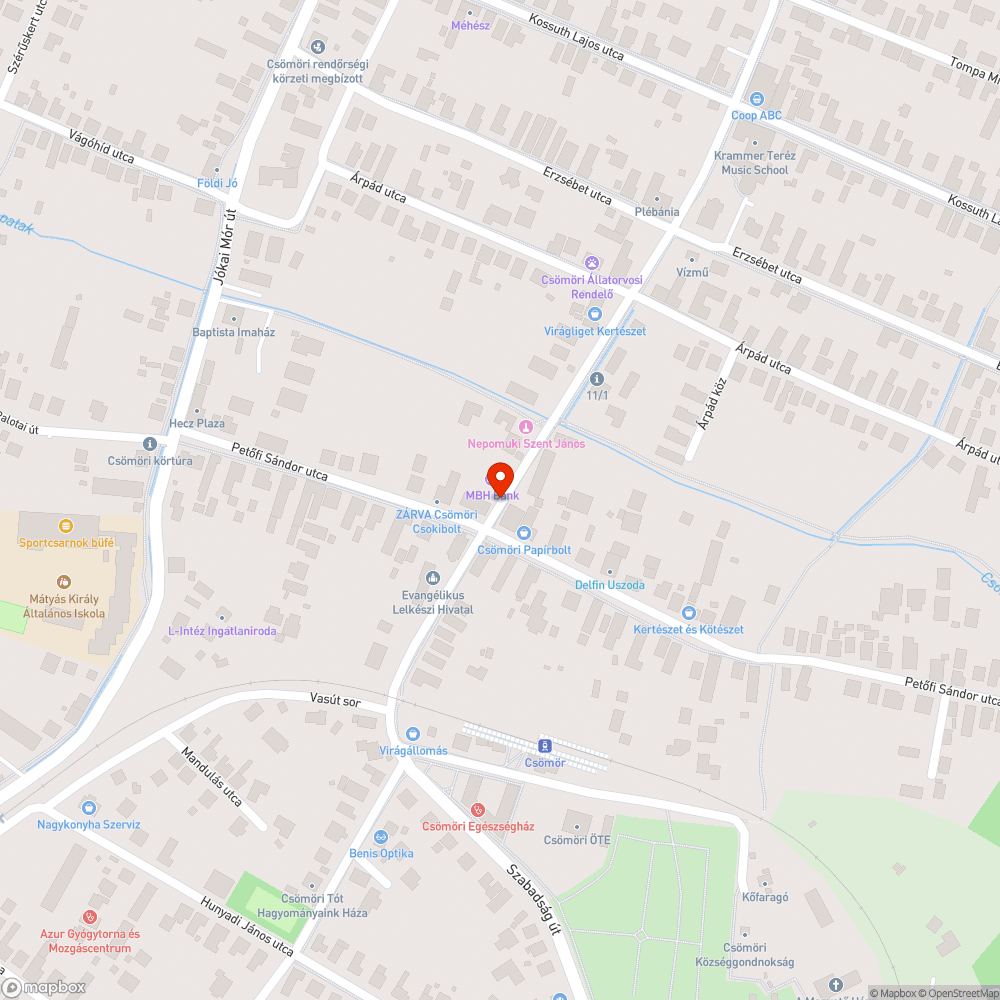 Rendetlen megálló bejelentés helye