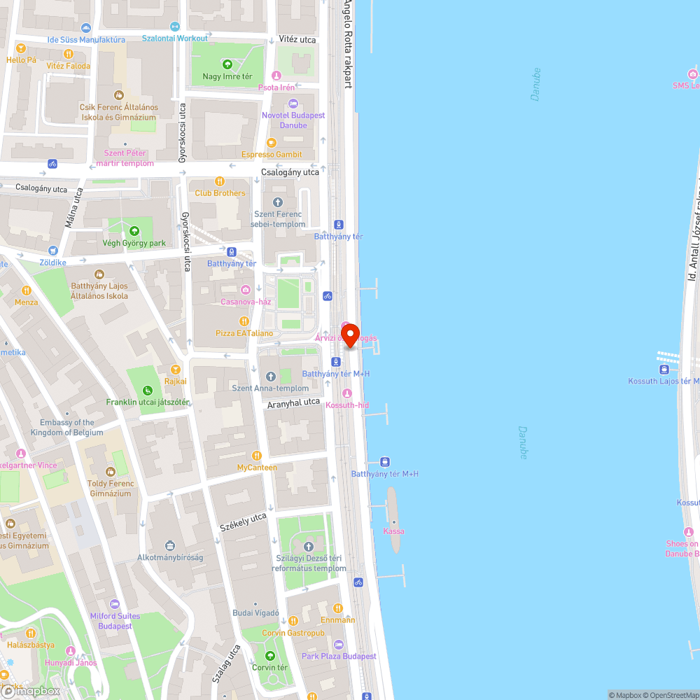 Budai alsó rakpart bejelentés helye