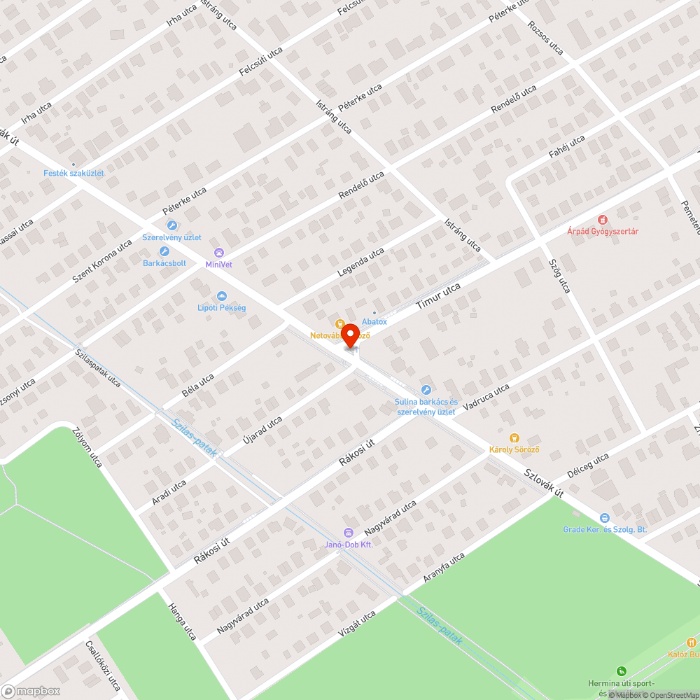 Csatornafedő bejelentés helye