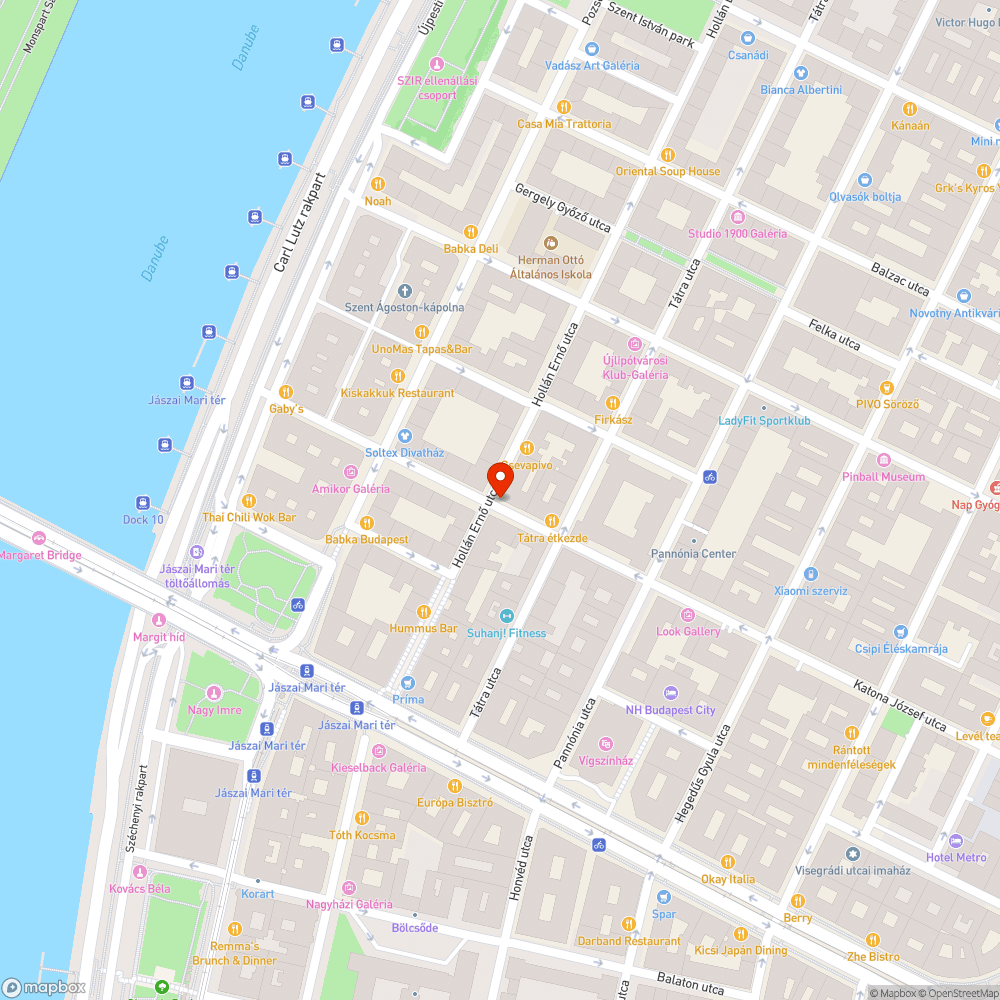 Megdöntött kerékpártároló bejelentés helye