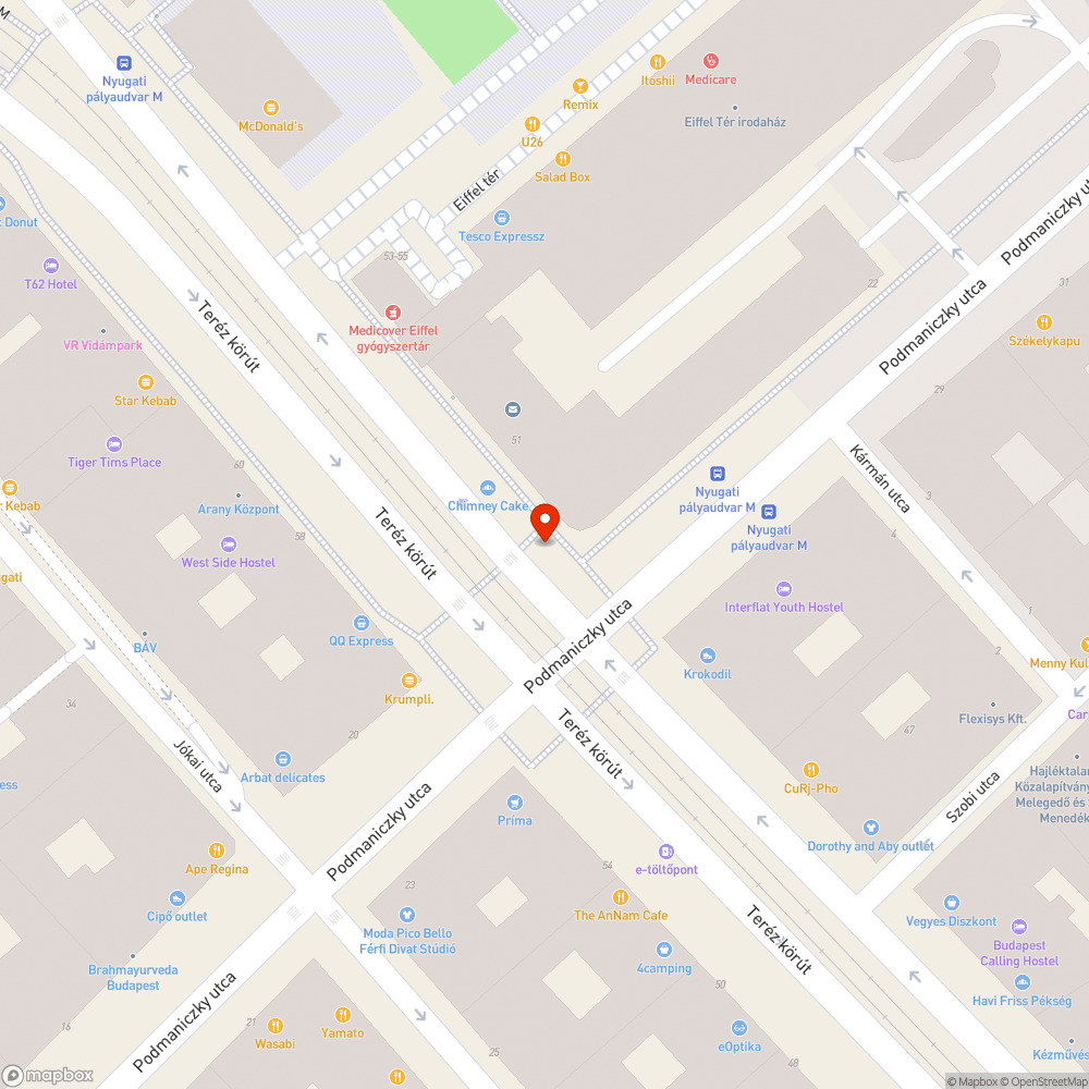 Firkás, matricás pavilon bejelentés helye