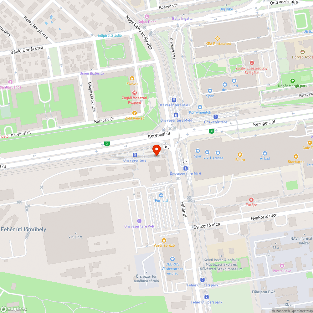 Jegyszedő bejelentés helye