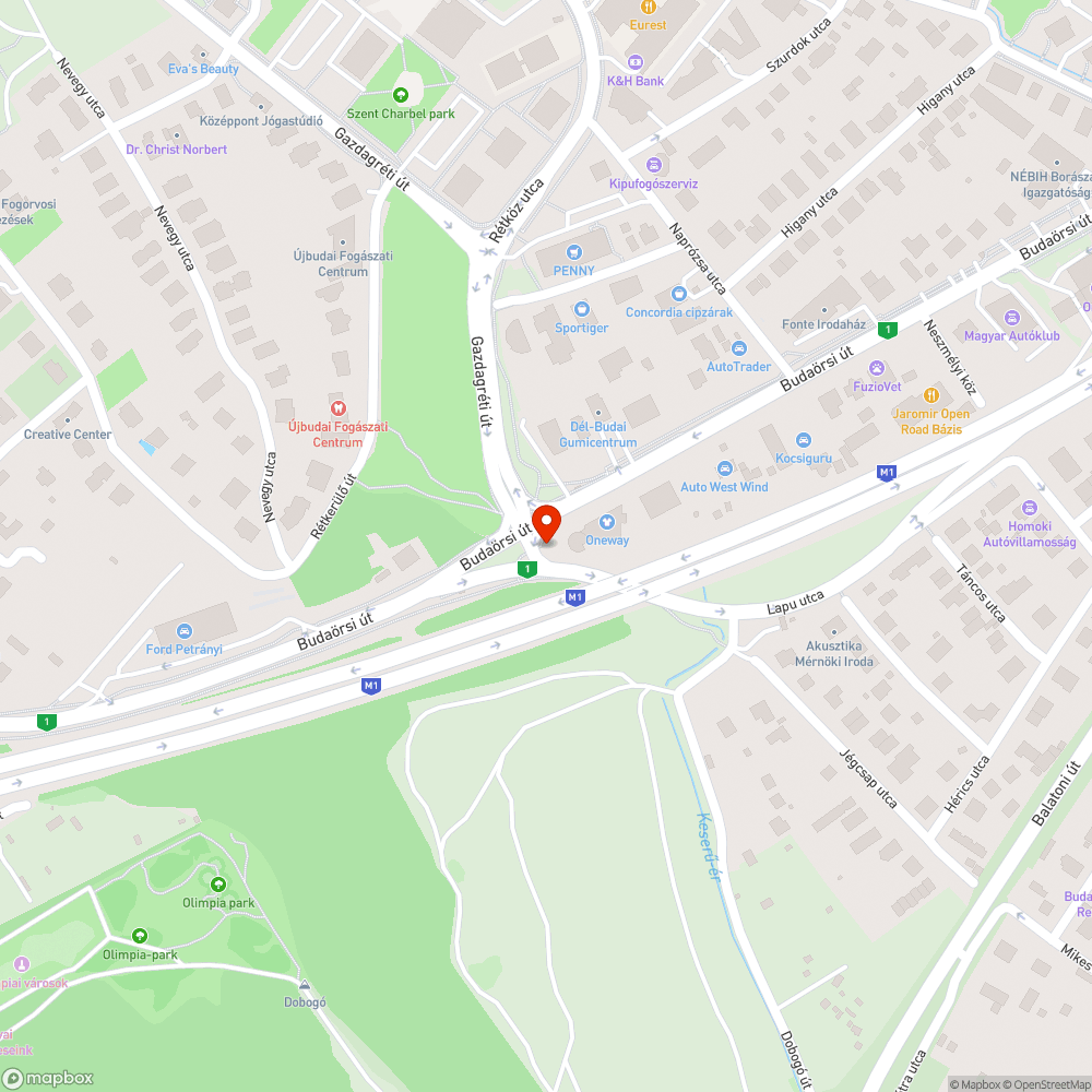 Szabad jelzés bejelentés helye