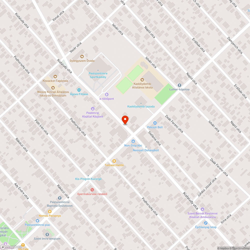 Kátyú a buszmegállóban. bejelentés helye