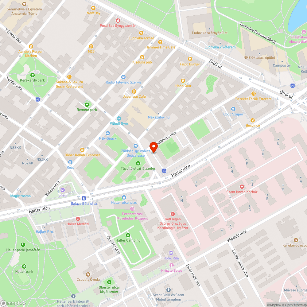 Kátyúk és úthibák bejelentés helye