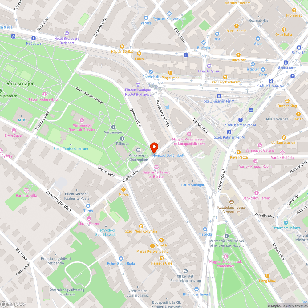 Kidőlt és megdőlt utcanévtábla bejelentés helye