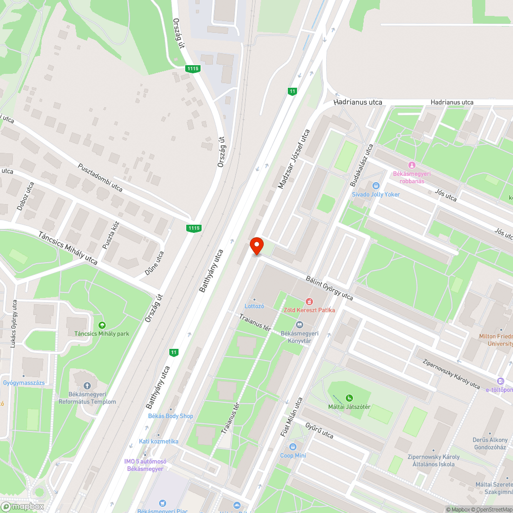 Lyuk bejelentés helye