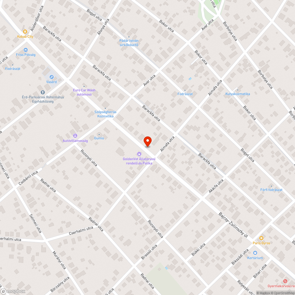 Buszmegálló bejelentés helye