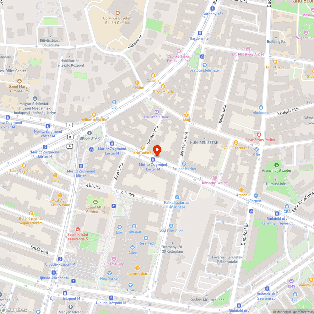 Macskakő bejelentés helye