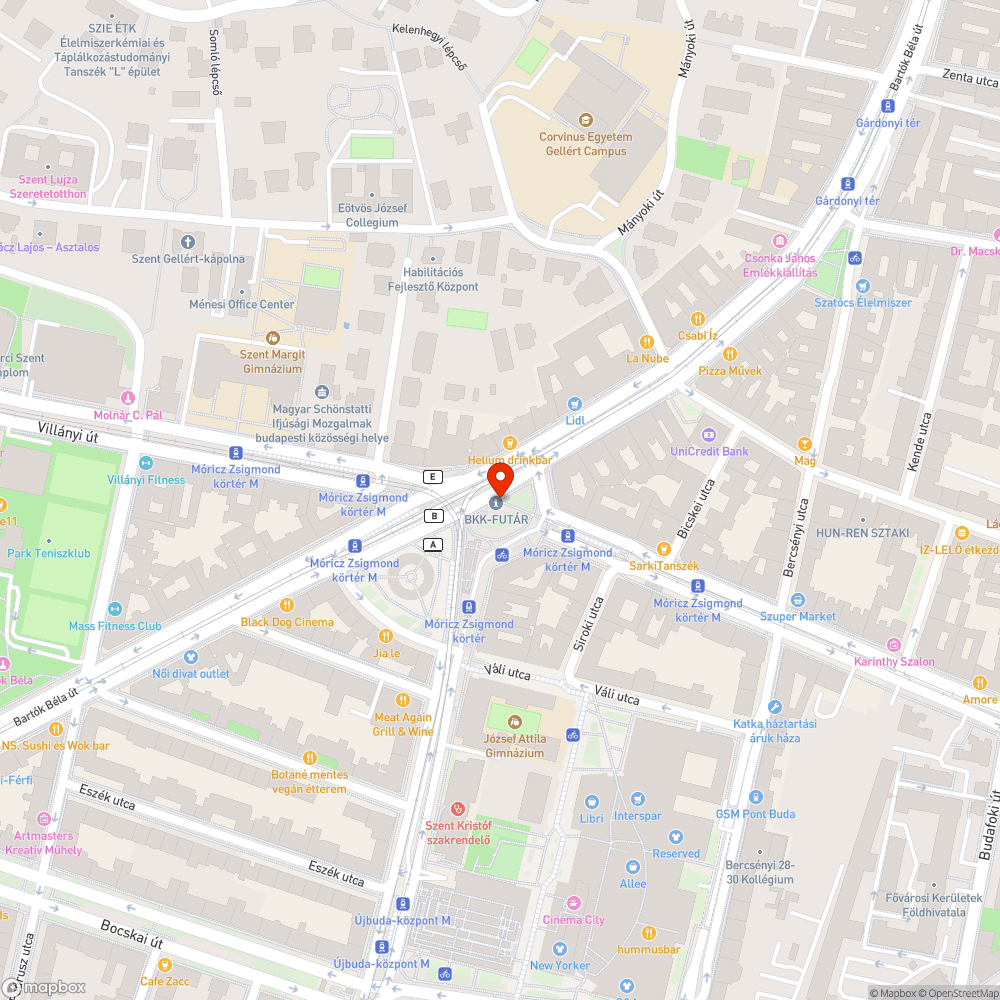 Kiégett lámpa bejelentés helye