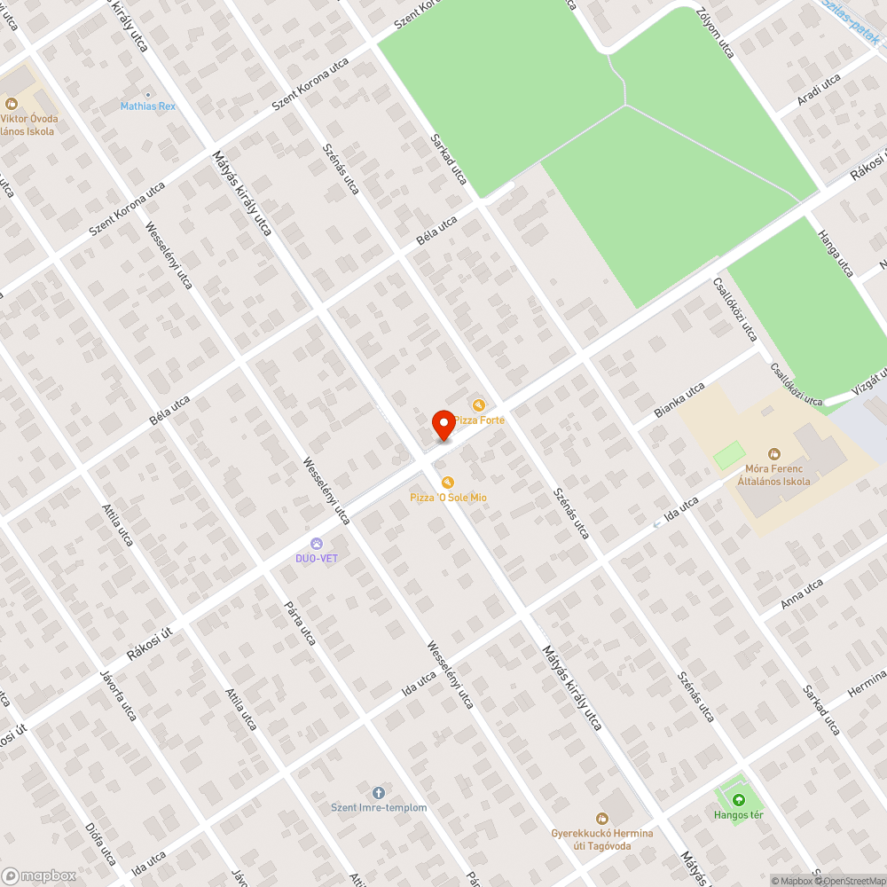 Hiányzó tábla bejelentés helye