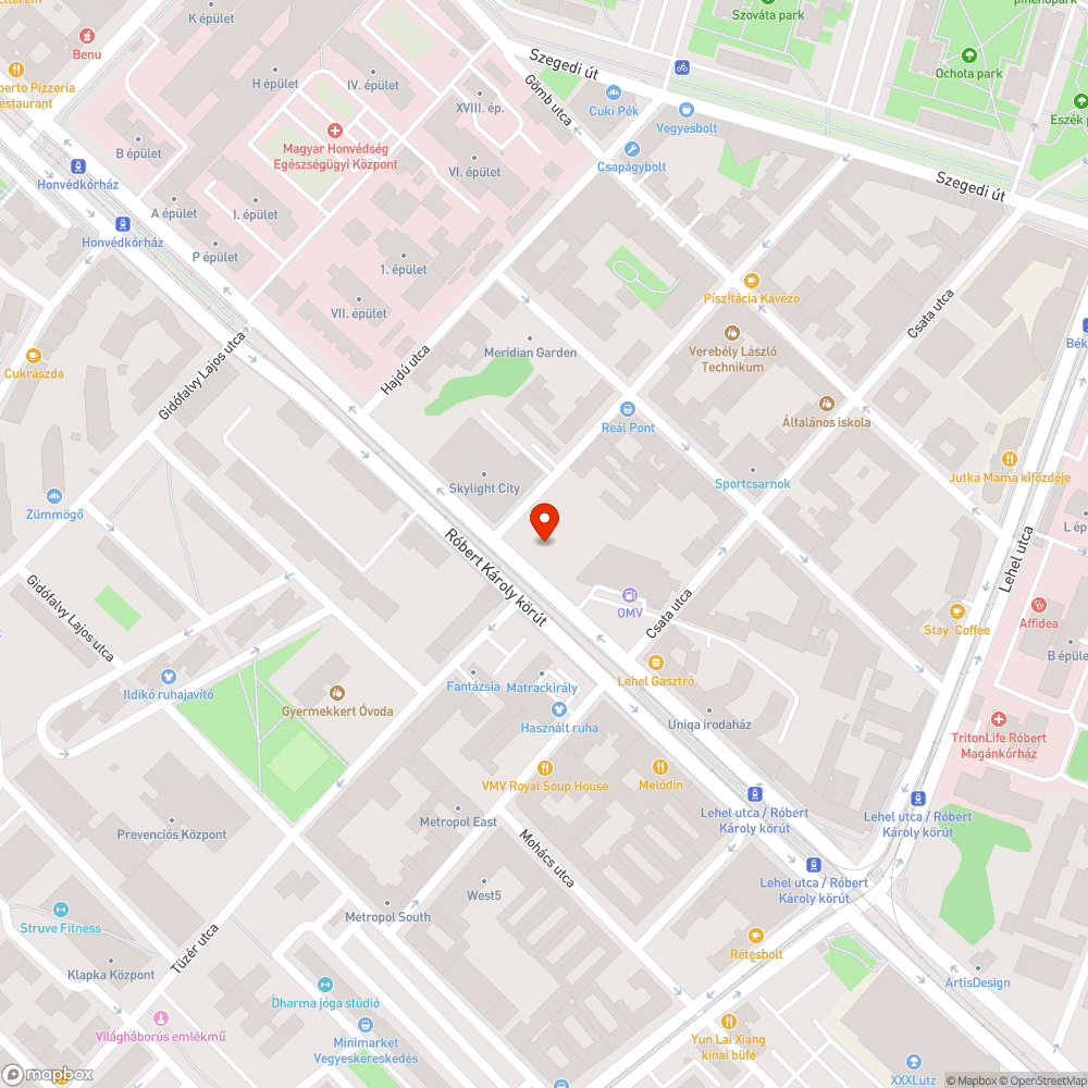 Hiányzó poller járdahibával bejelentés helye