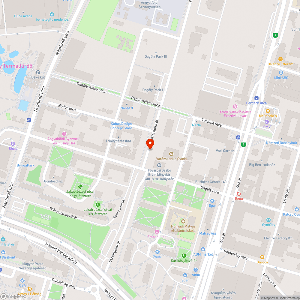 Jeges/havas járda bejelentés helye