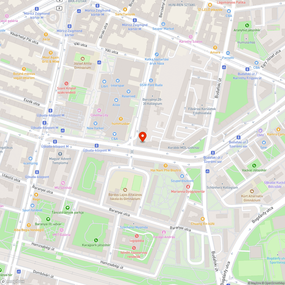 Aknafedél mellett beszakadt járda az Október huszonharmadika utcában bejelentés helye