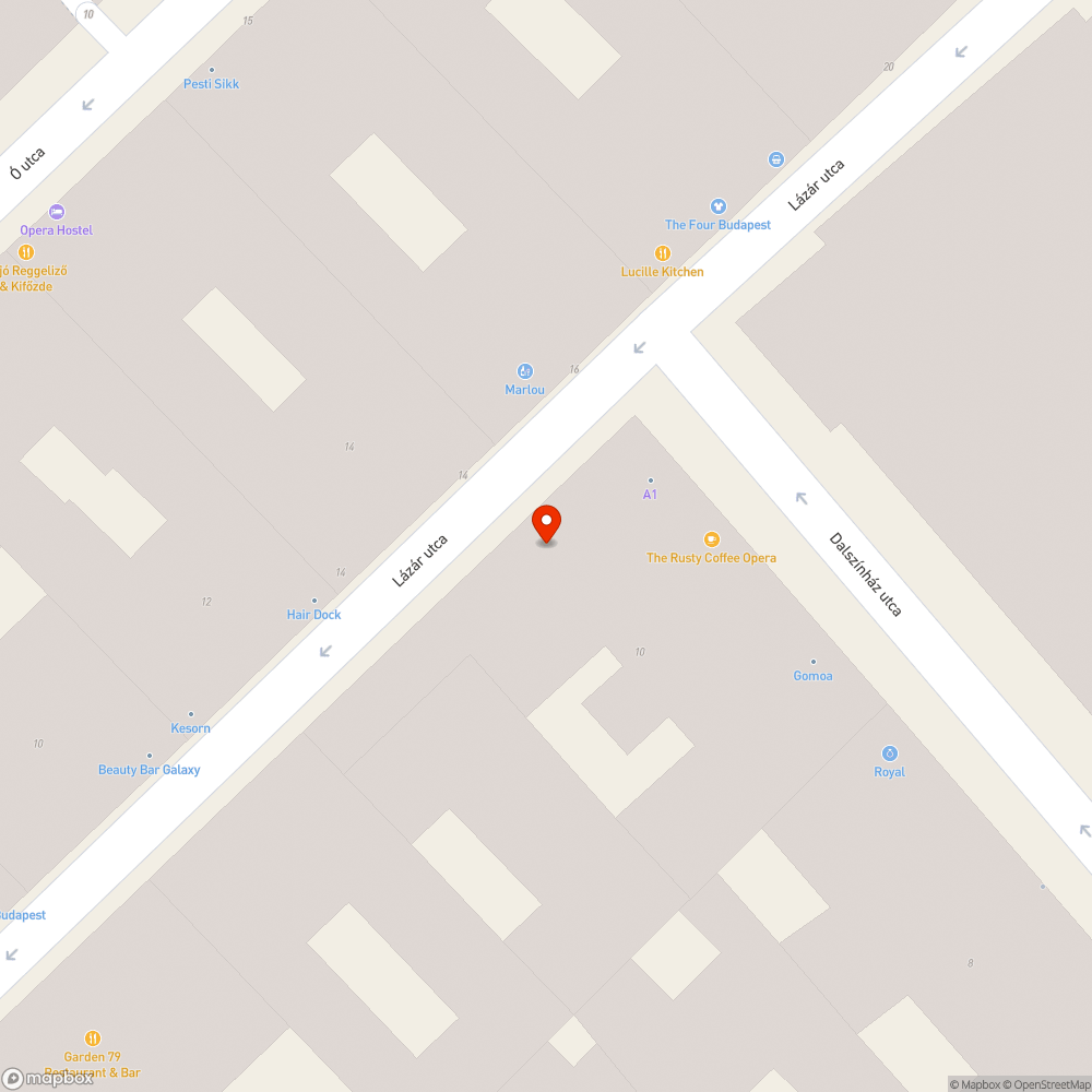 Beszakadt járda a Lázár utca 17. előtt bejelentés helye