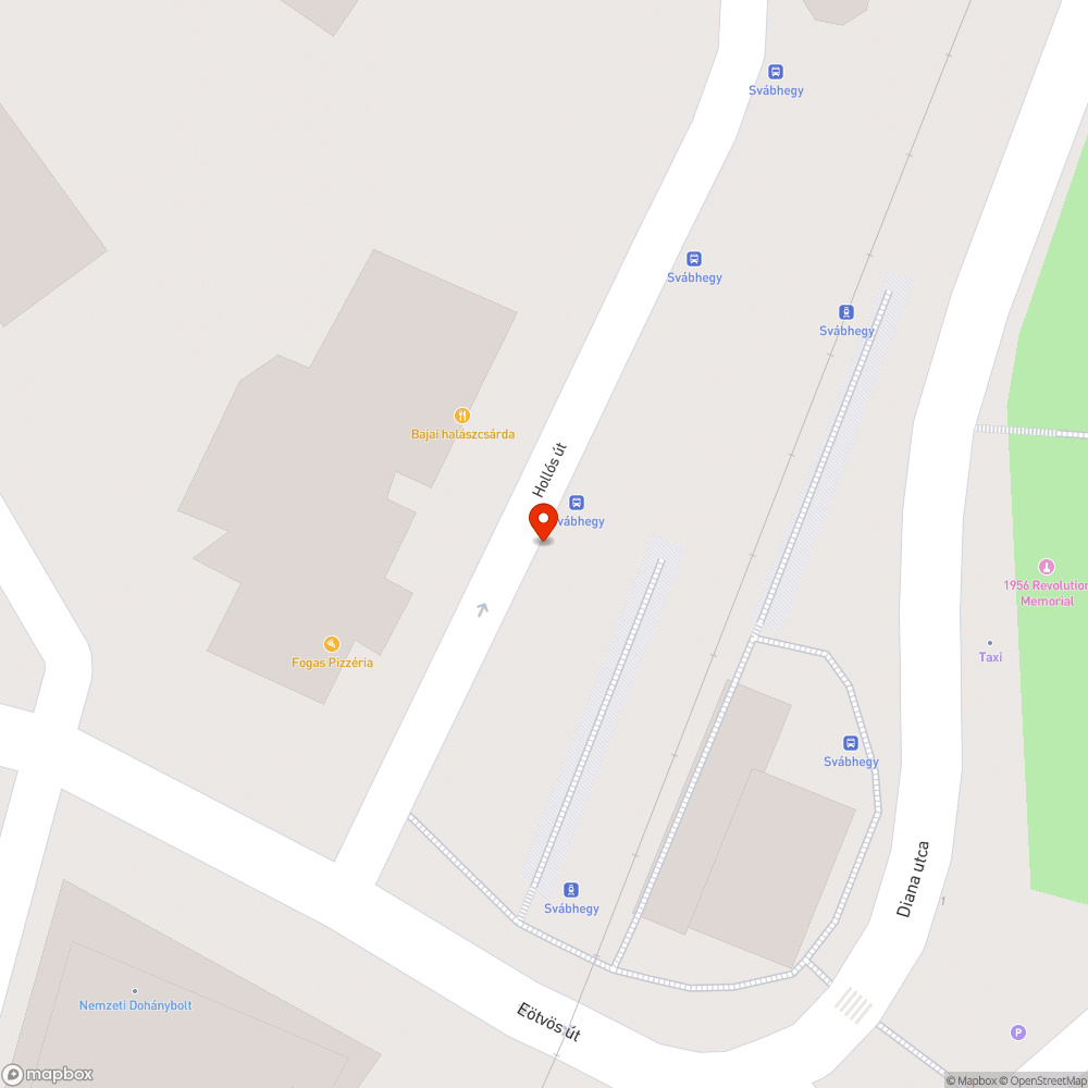 A 21-21A buszok Széll K. tér irányú  Svábhegy megállójának aszfaltburkolata javításra szorul bejelentés helye