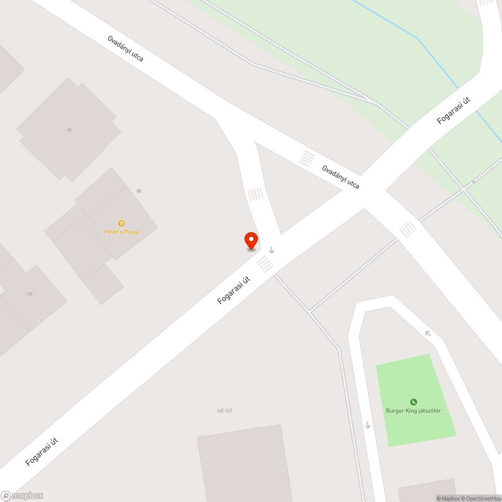 Kiégett lámpafény bejelentés helye