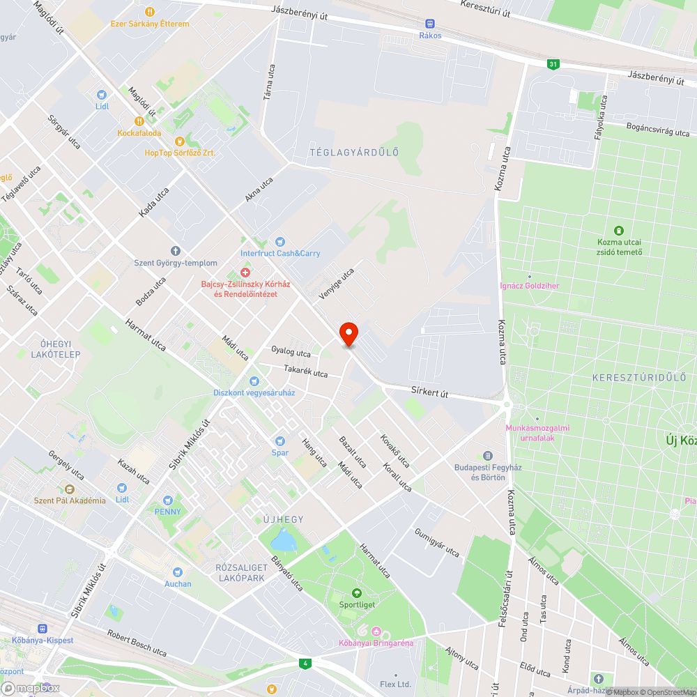 Ferde oszlop bejelentés helye