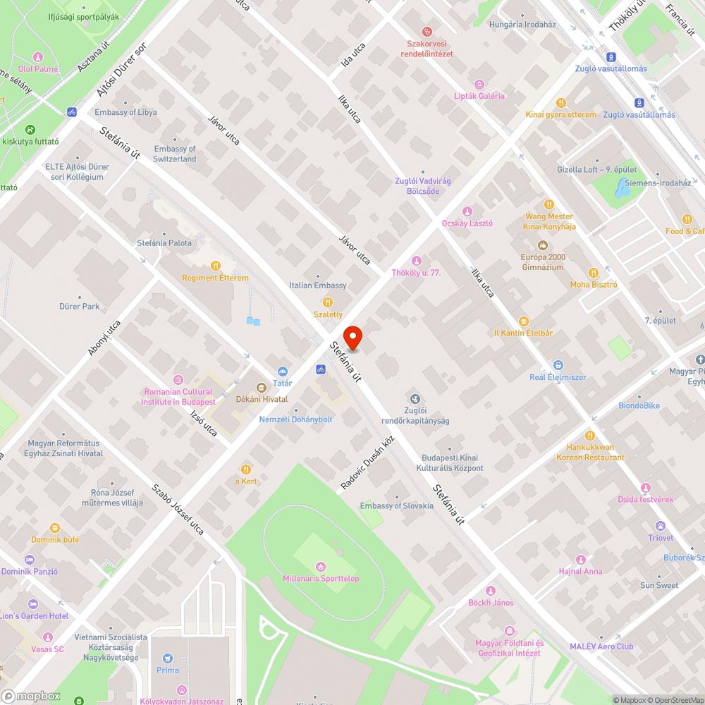 Kidőlt parkolásgátló oszlop bejelentés helye