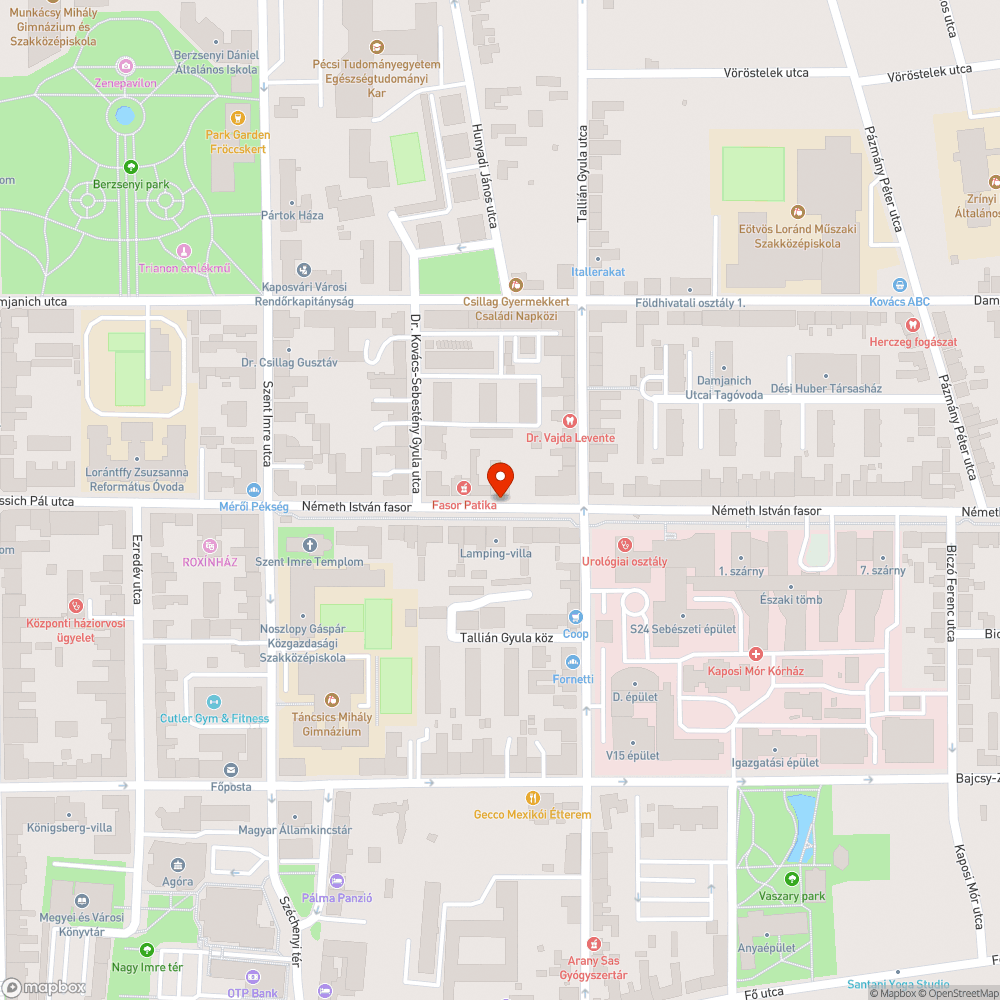 Összefirkált parkolójegy automata a Németh István fasorban bejelentés helye