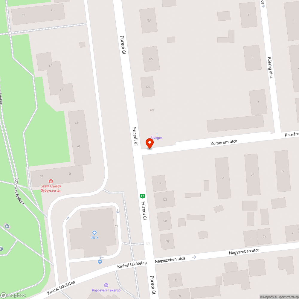 Megdőlt, optikailag szerencsétlen helyen lévő tábla bejelentés helye