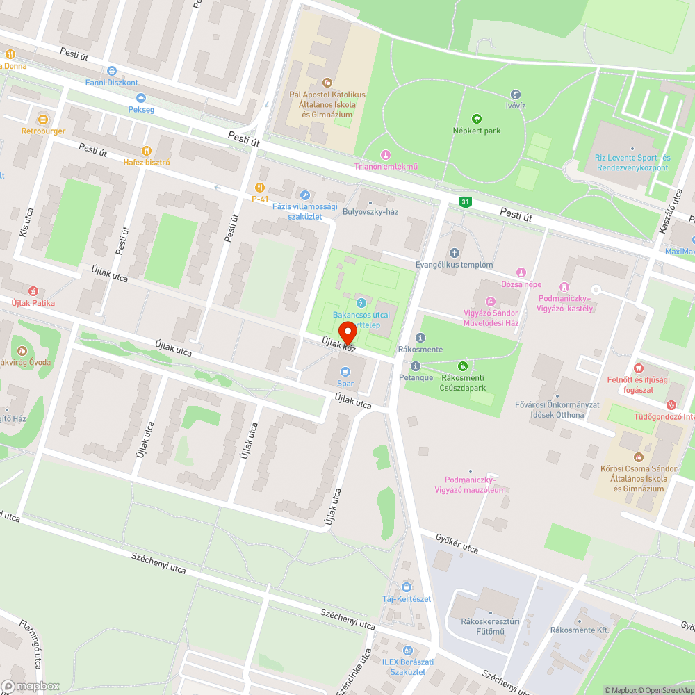 Nagy kátyú bejelentés helye