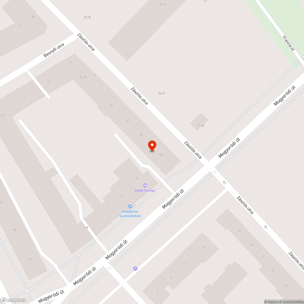 Kátyú és felfestés megkopott bejelentés helye