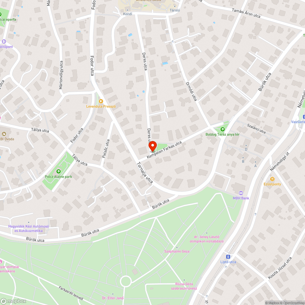 Beszakadó csatornatető bejelentés helye