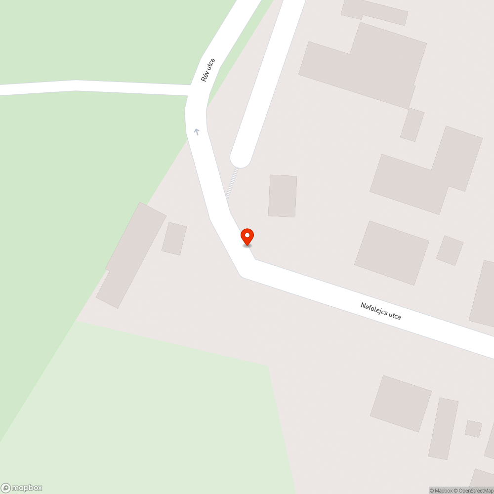 Kidöntött táblaoszlop (Nefelejcs utca - Rév utca) bejelentés helye