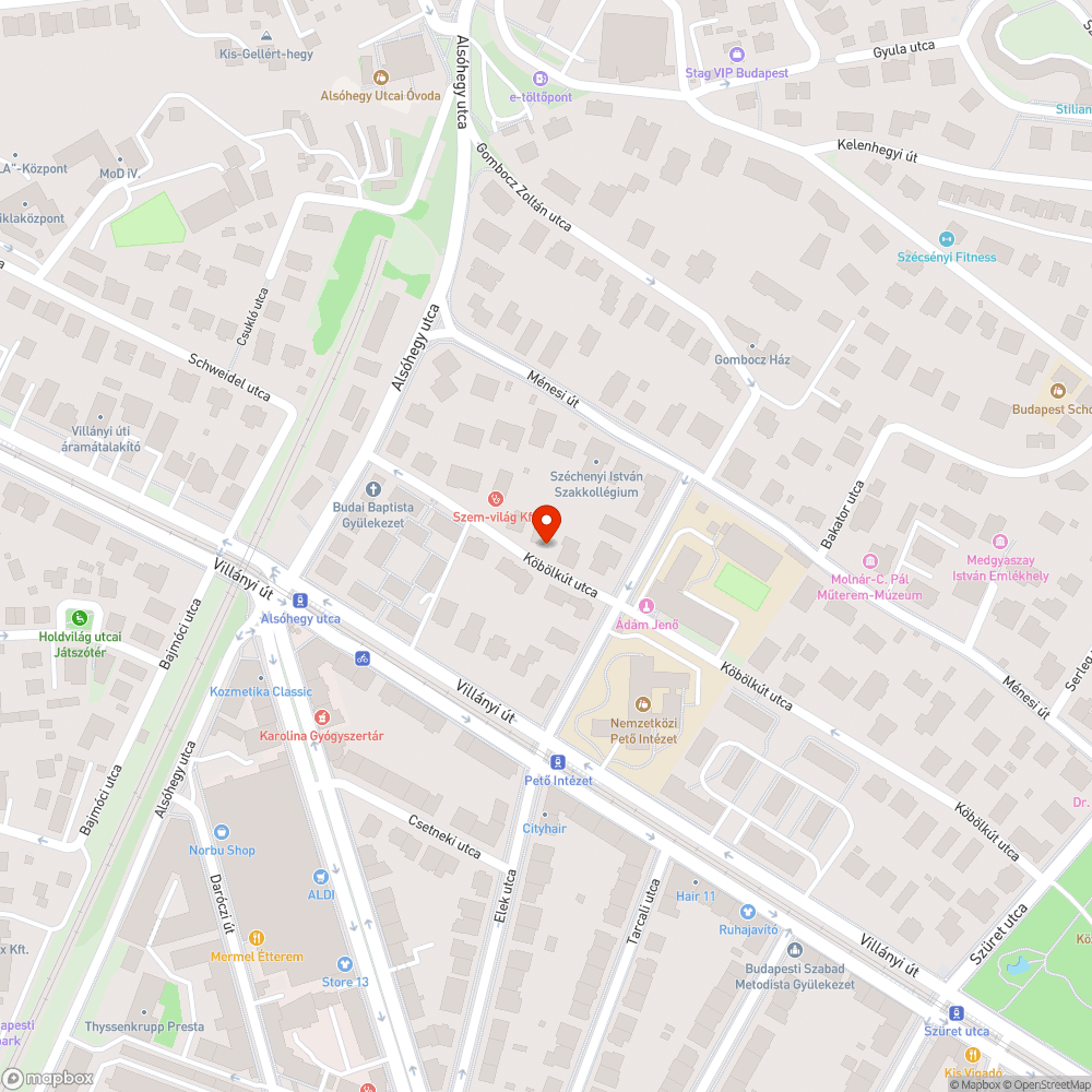 Részben -időnként teljesen- lekapcsolt közvilágítás bejelentés helye