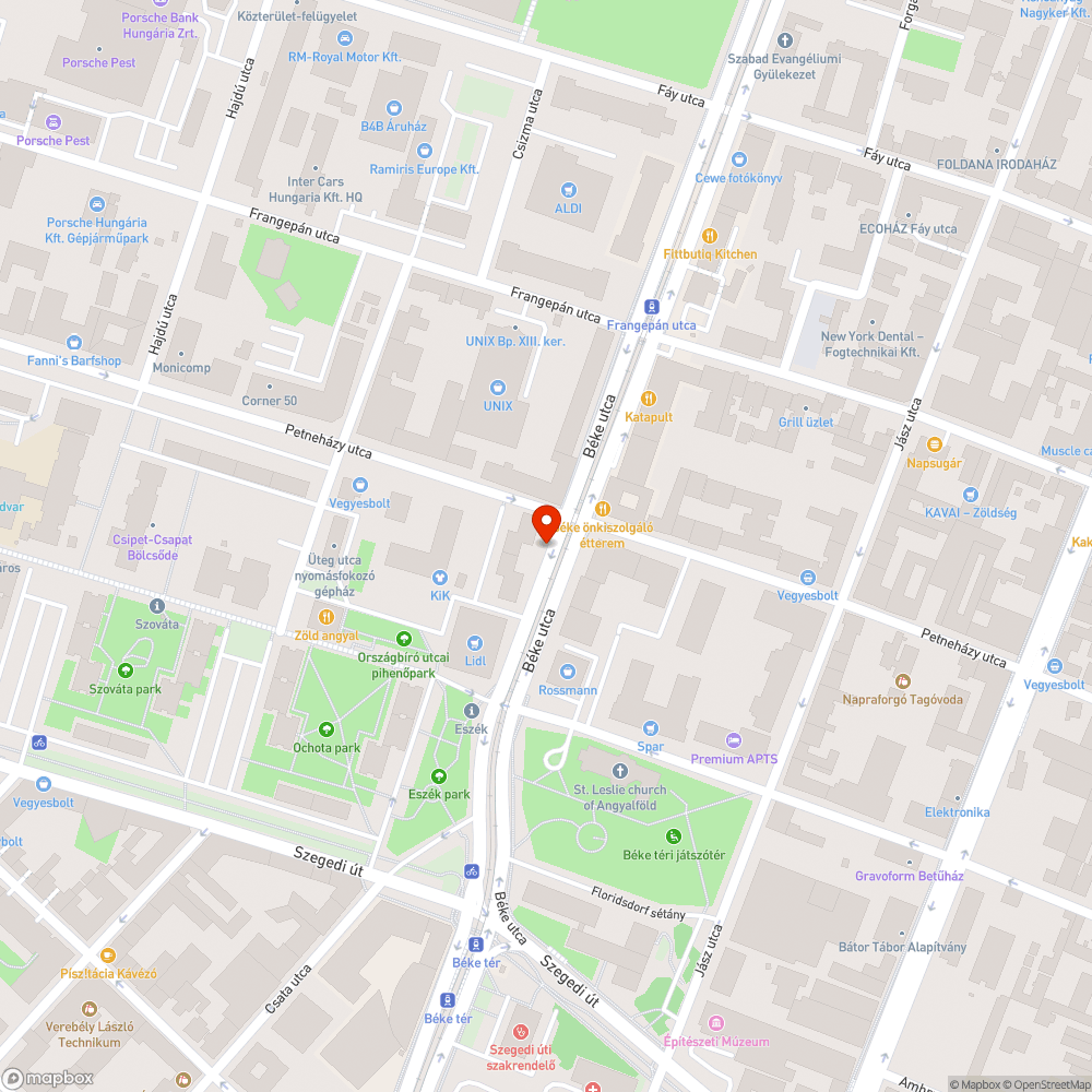 Nincs menetrend bejelentés helye