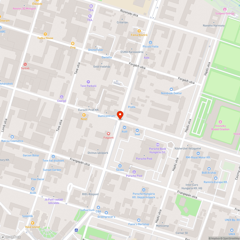 Jelzőlámpa hangolás Röppentyű-Fáy utca sarka bejelentés helye