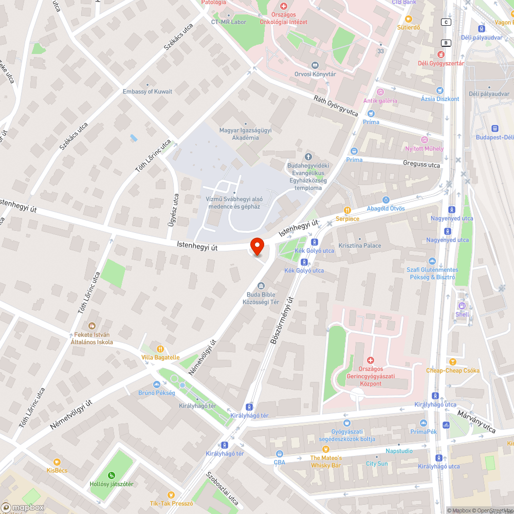 2 db hiányzó fa az Istenhegyi-Németvölgyi találkozásánál bejelentés helye