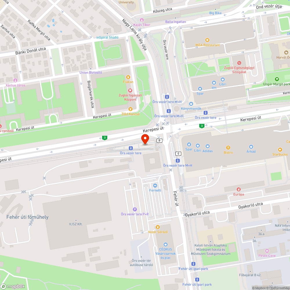 Leeső felirat bejelentés helye