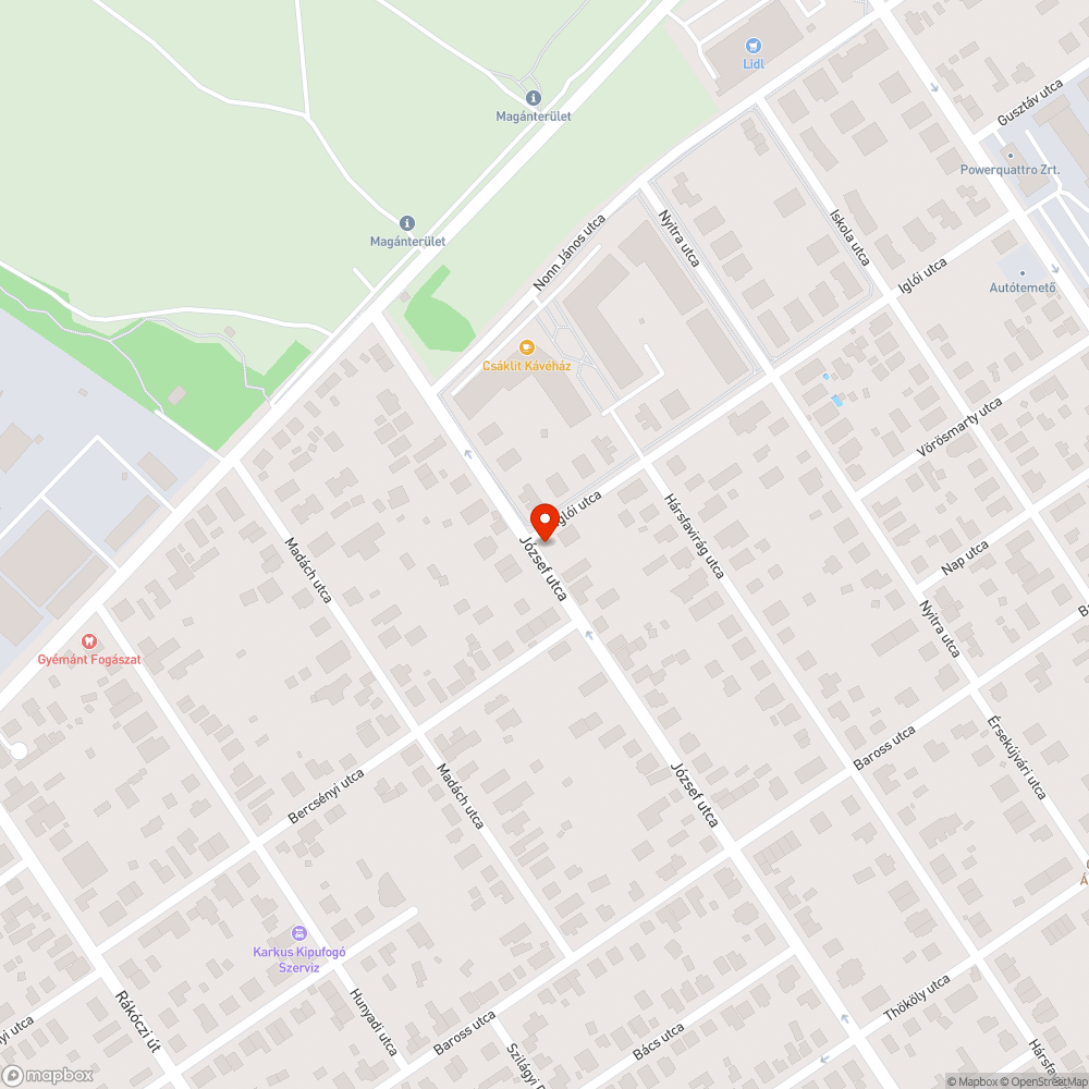 Kint hagyott tábla bejelentés helye