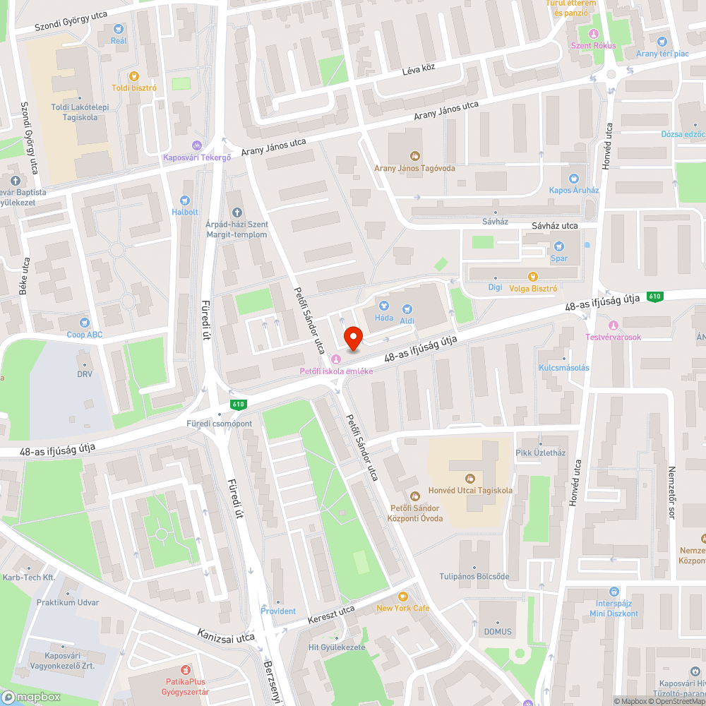 Kitaposott zöldterület bejelentés helye