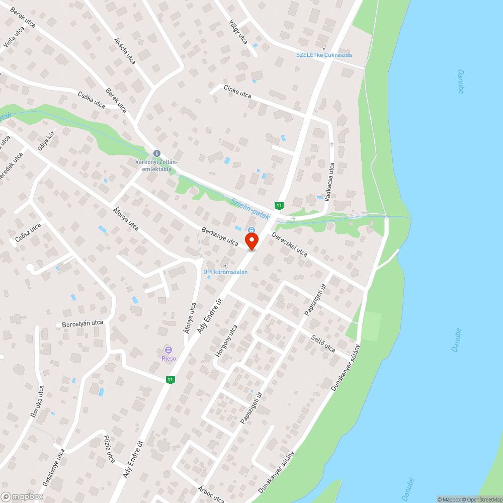 Balesetveszélyes Kátyú bejelentés helye