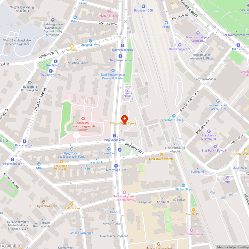 Rommá parkolt zöldfelület az Alkotás utcában bejelentés helye