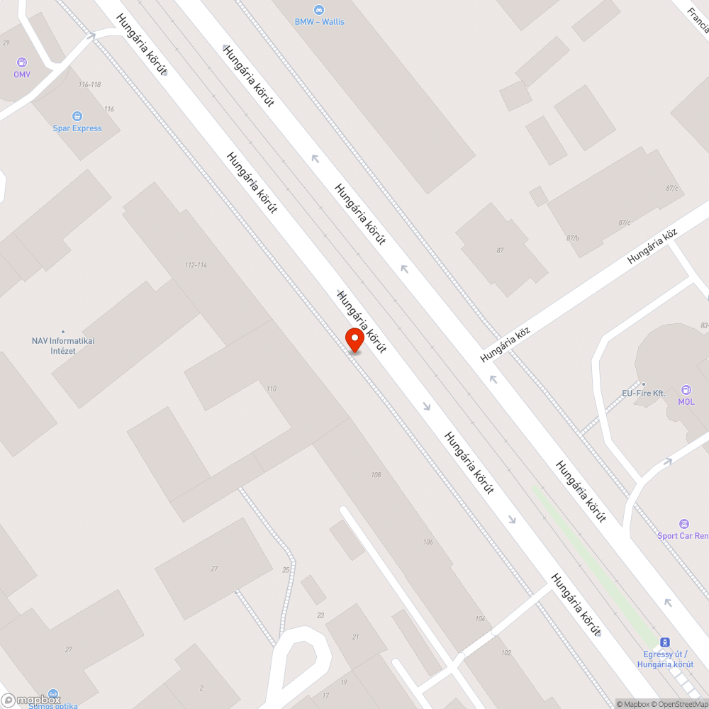 Hiányzó járdaszakasz bejelentés helye