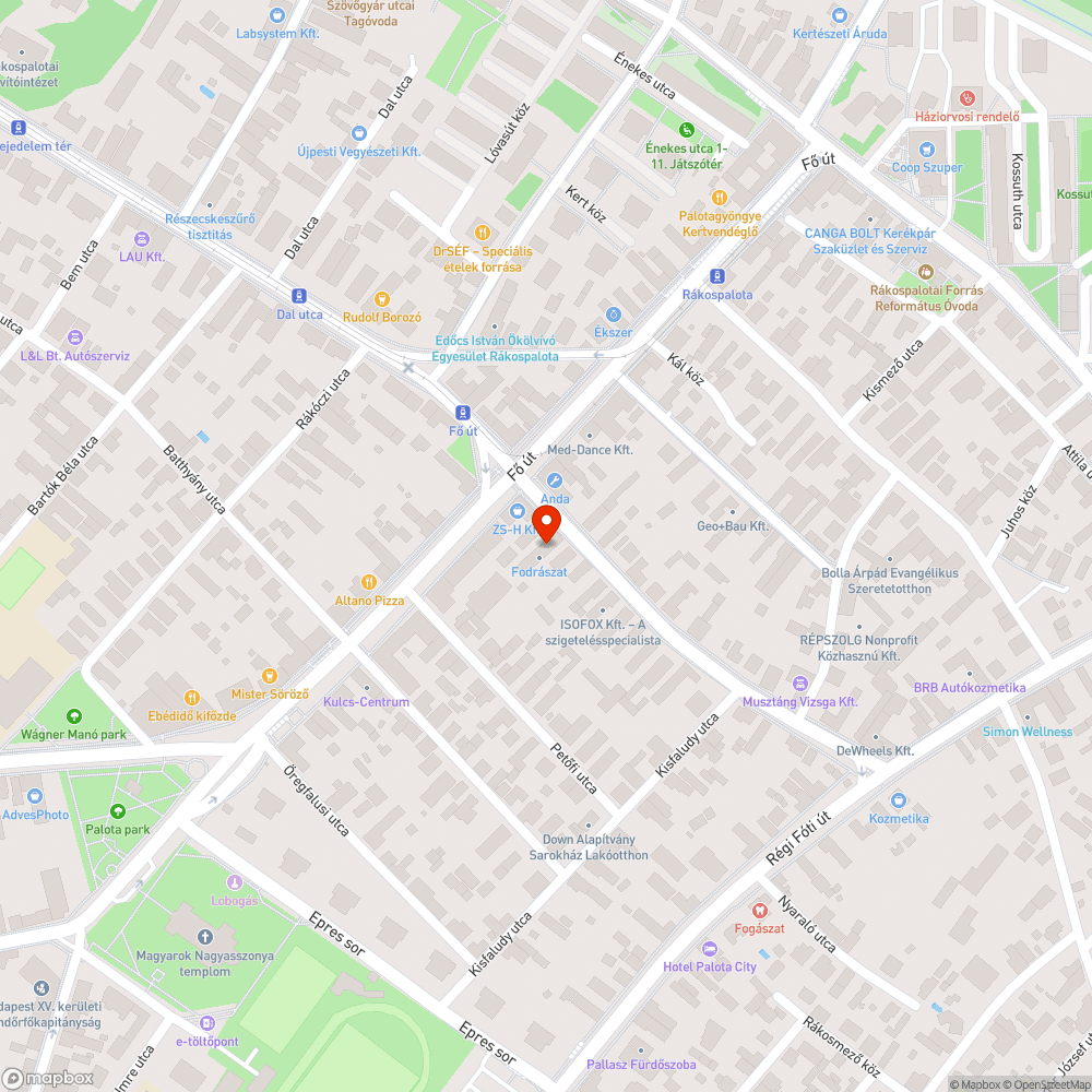 Közlekedési lámpa bejelentés helye