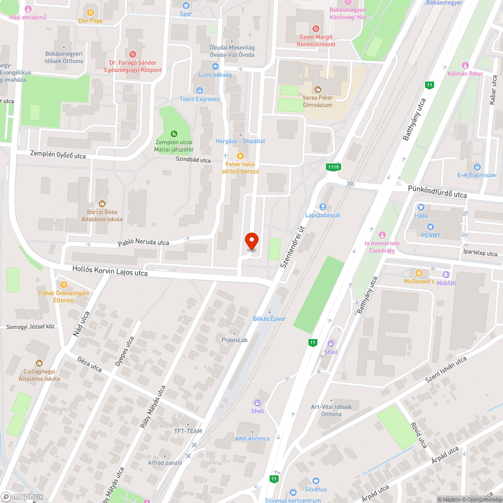 Nagy kátyú bejelentés helye