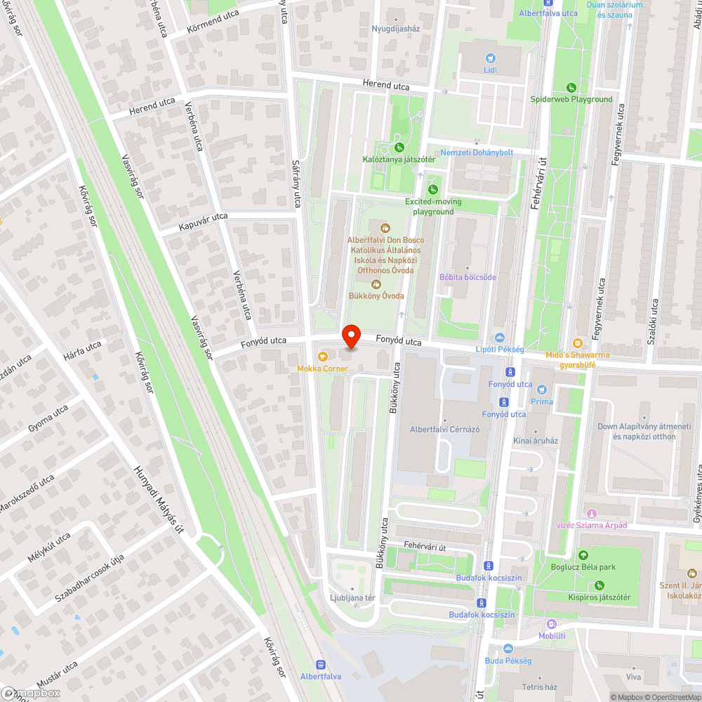 Elhagyatott autó bejelentés helye