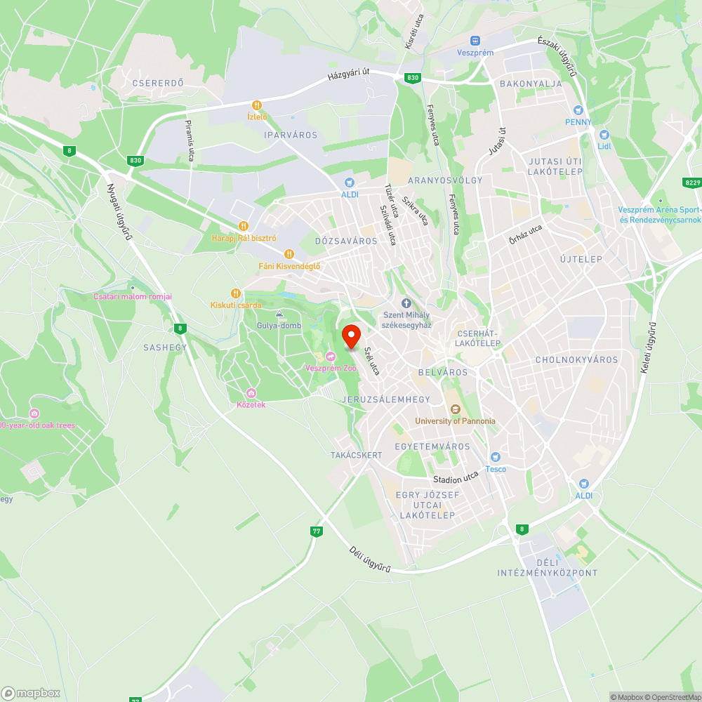 Endrődi 49 parkoló bejelentés helye