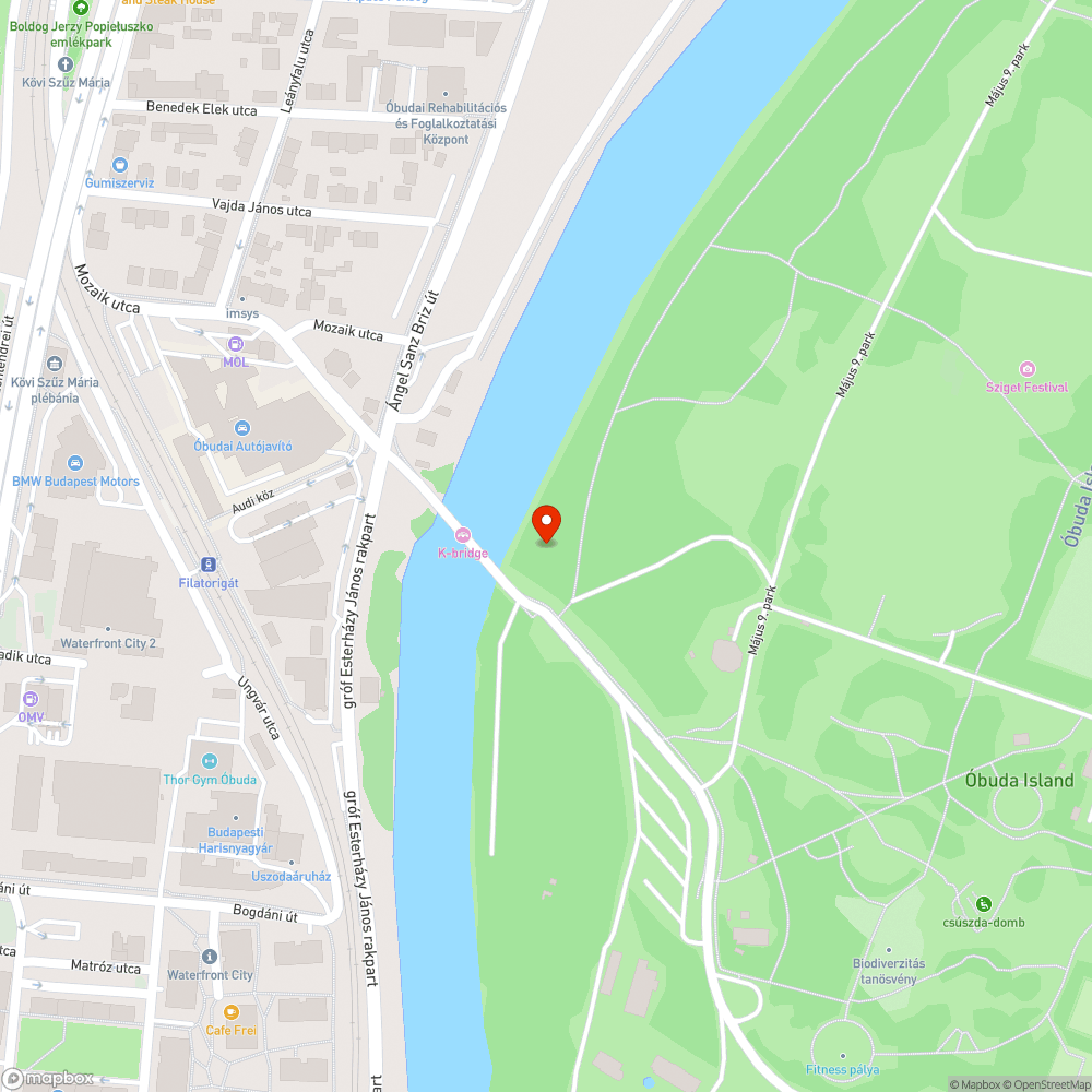 Szemét az Óbudai szigeten bejelentés helye