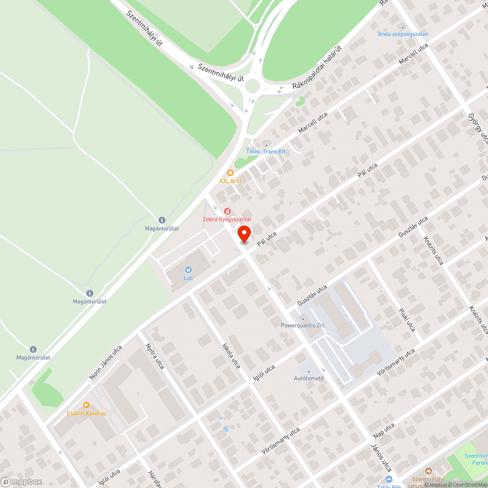 Törmelékkupac bejelentés helye